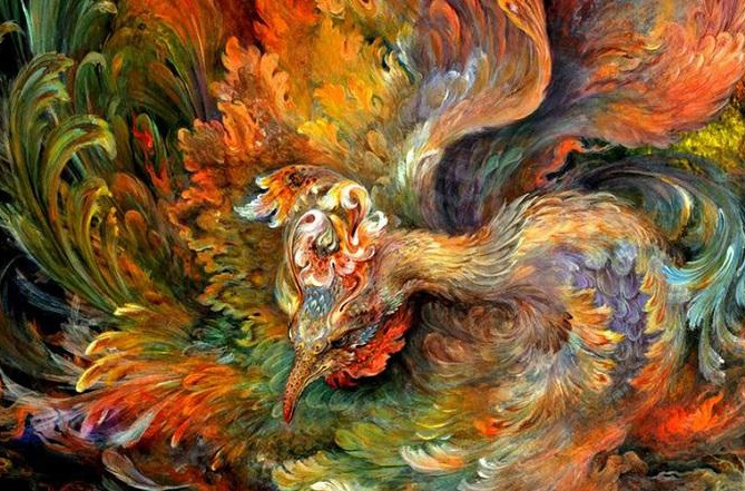 ققنوس،"زایش در دل سوختن"
