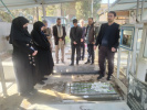 مراسم غبار روبی مزار شهدای دانشگاه هنر به مناسبت روز شهدای دانشجو