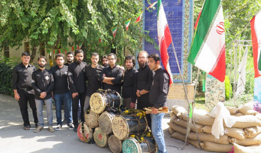 گزارش تصویری آیین سنج و دمام هیئت محبین اهل بیت دانشگاه هنر